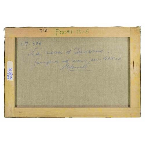 Lea Monetti, The Winter Rose Egg, 1990s, Tempera Painting For Sale - Image 4 of 5