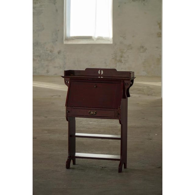 Gold Vintage Drop-Front Painted Secretaire, 1920s For Sale - Image 8 of 18