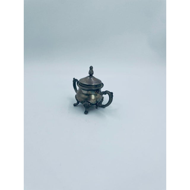 Vintage Silver Sugar Bowl, 1975 For Sale - Image 9 of 11