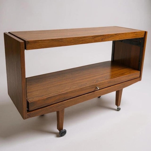 Mid-Century Metamorphic Teak Serving Trolley, 1970s For Sale - Image 6 of 8