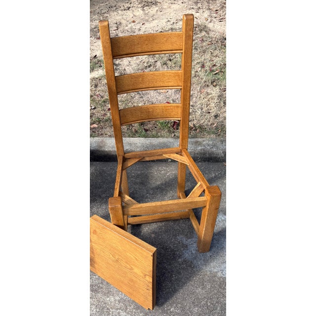 Country French Ladder Back Chairs Ready for Upholstery - Set of 8 For Sale In Dallas - Image 6 of 6