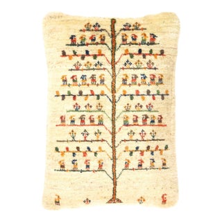 Pasargad DC Fine Hand Knotted Gabbeh Pillow For Sale