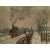 An excellent rare vintage full-color print of painting "Train in the Snow" (1875) by Claude Monet. Comes from a rare First...