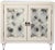 Traditional Distressed White Gold Cabinet For Sale - Image 3 of 5