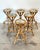 Vintage Bamboo Stools, 1970s, Set of 6 For Sale - Image 4 of 14