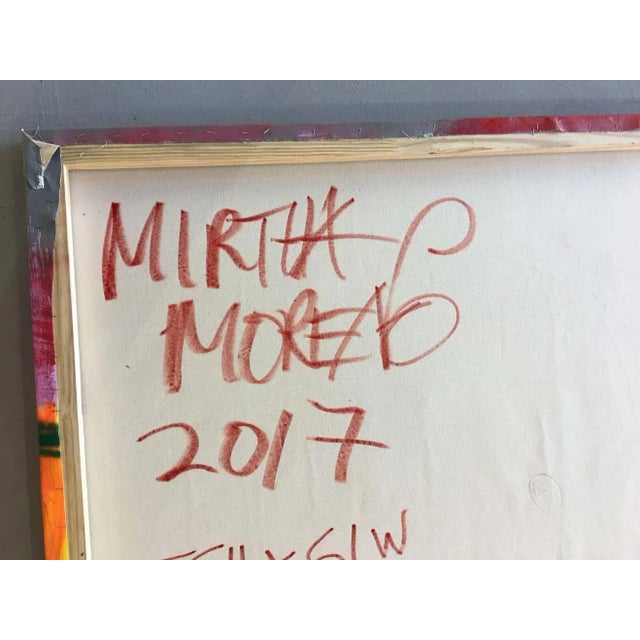 Creator : Mirtha Moreno 1976 Cuban, Oil on Canvas, Colors: Red, Orange, Green & Grey Condition : New, Creation Year :...