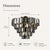Bring refined elegance to your home with this 5-tier smoked crystal flush mount ceiling light, designed to deliver high-...