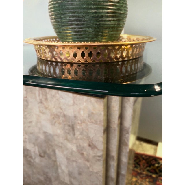 1980s Tessellated Stone Side Table For Sale - Image 5 of 8