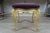Antique French Provincial Embroidered Needlepoint Vanity Bench Foot Stool 18" For Sale - Image 12 of 18