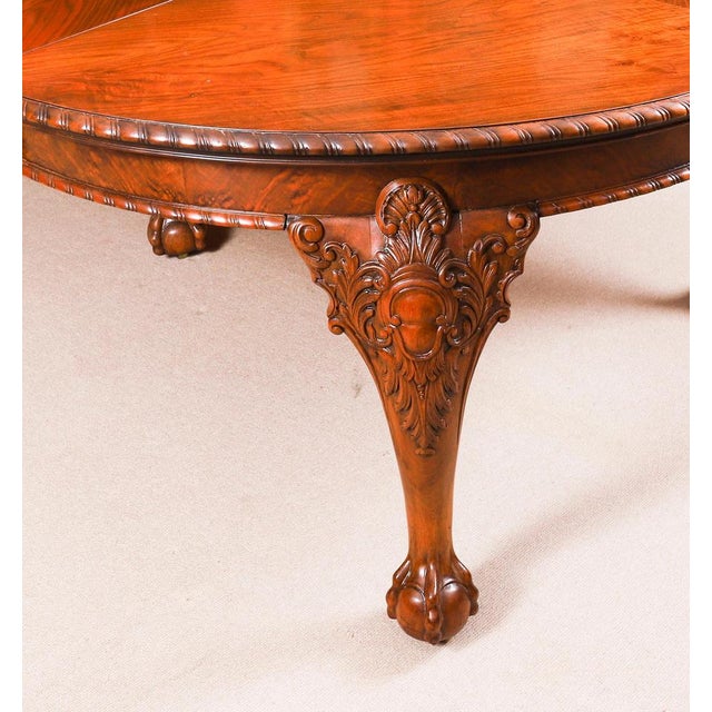 Antique Burr Walnut Queen Anne Revival Dining Table by Maple & Co, 19th Century For Sale - Image 18 of 18