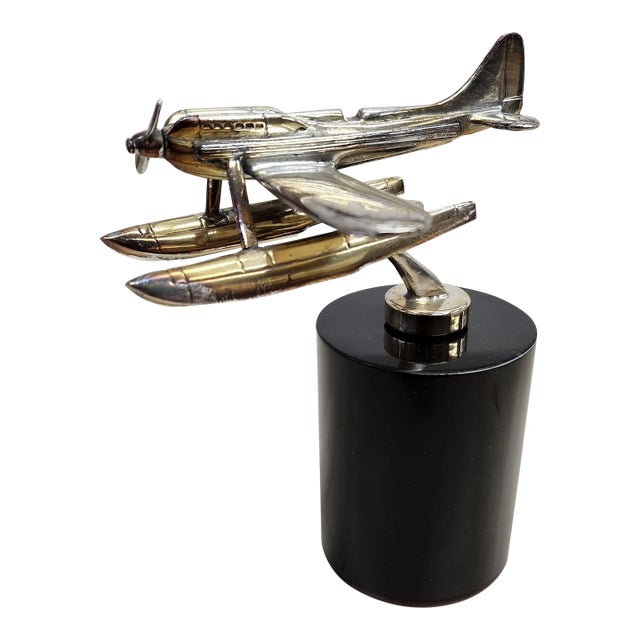 1930s Supermarine S6b Schneider Trophy Sea Plane Hood Ornament by Rolls Royce For Sale