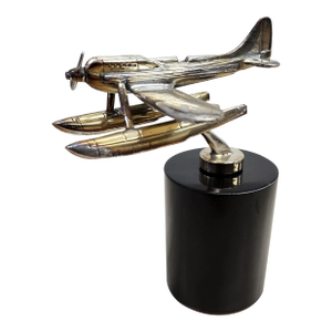 1930s Supermarine S6b Schneider Trophy Sea Plane Hood Ornament by Rolls Royce