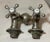 Antique Nickel Plated Brass Mueller Porcelain Industrial Wall Faucet Fixture For Sale - Image 11 of 12