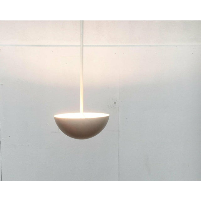 Metal Mid-Century Modern Space Age Fiberglass Pendant Lamps, 1960s, Set of 2 For Sale - Image 7 of 18