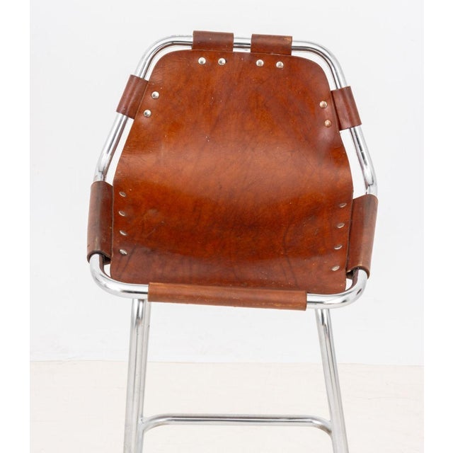 Charlotte Perriand Charlotte Perriand "Les Arcs" Bar Stools, 4 For Sale - Image 4 of 8