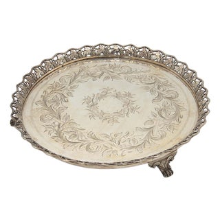 Circular Silver Ticket Box Catchall For Sale