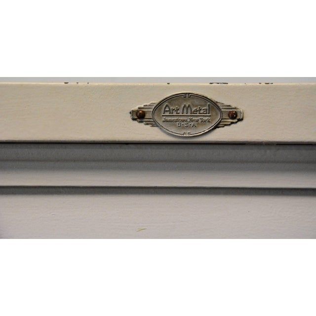 Art Metal Co Mid-Century Modern Metal Stacking Barrister's Bookcase For Sale - Image 9 of 11