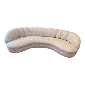 1980s Postmodern Attributed to Vladimir Kagan Style Kidney Sofa