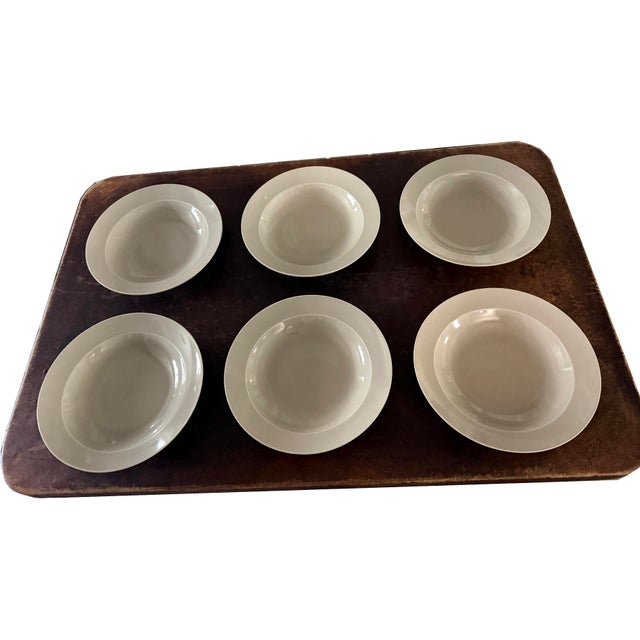 RH (Restoration Hardware) 11 1/4" pasta bowls in the Grand Rimmed 2000 collection, and I believe this set to be in their...
