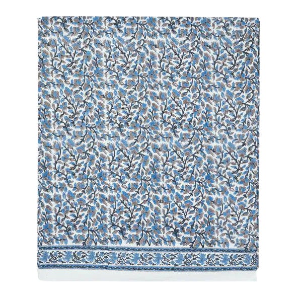 Anna Twin Bed Blue Fitted Sheet For Sale