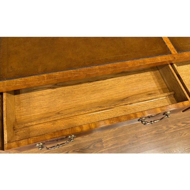 Hepplewhite Mahogany Writing Desk by Leighton Hall - Showroom Sample For Sale In Atlanta - Image 6 of 18