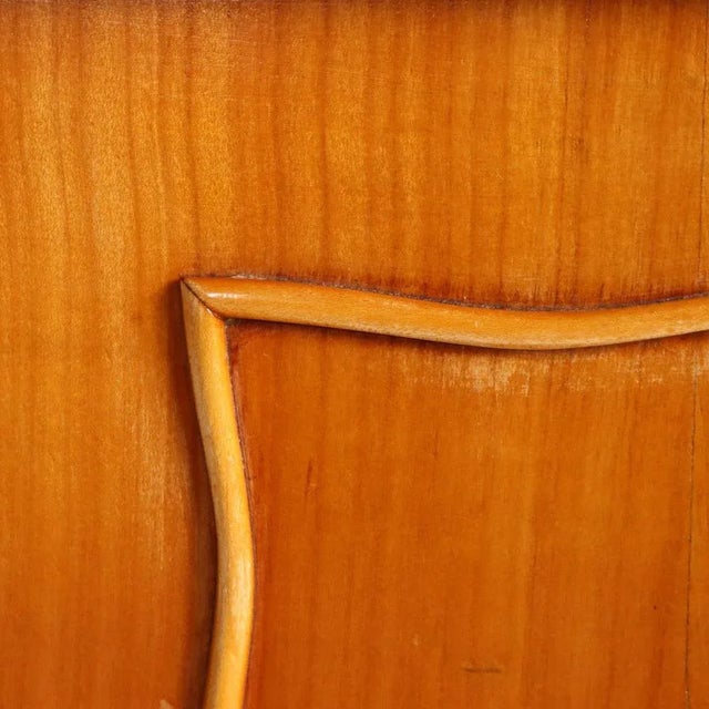 Wood Vintage Chest of Drawers in Cherrywood Veneer, 1950s For Sale - Image 7 of 11