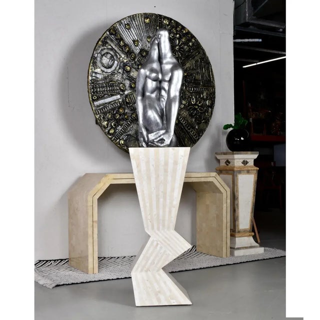 1960s Pygmalion and Galatea Modern Sculpture by Cuban Artist Manuel Carbonell For Sale - Image 5 of 13