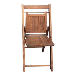 Antique Wooden Folding Child Chair or Doll Chair ~ French Farmhouse Chic 1of2 For Sale