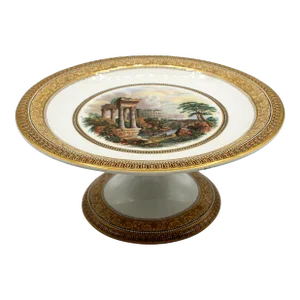 Circa 1860 English Prattware Compote