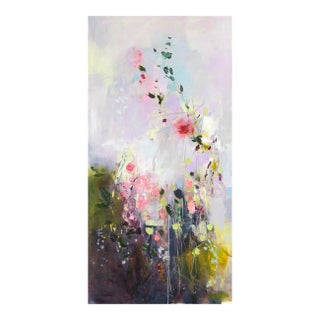 Moment in Time - Original Contemporary Abstract Oil Painting on Wood Panel by Denna Erickson For Sale