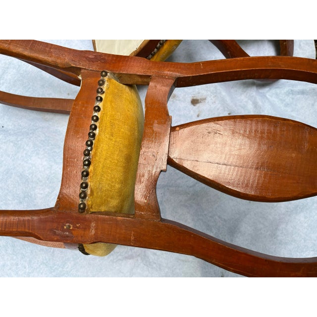 Antique Marquetry Side Chairs a Pair For Sale - Image 9 of 11