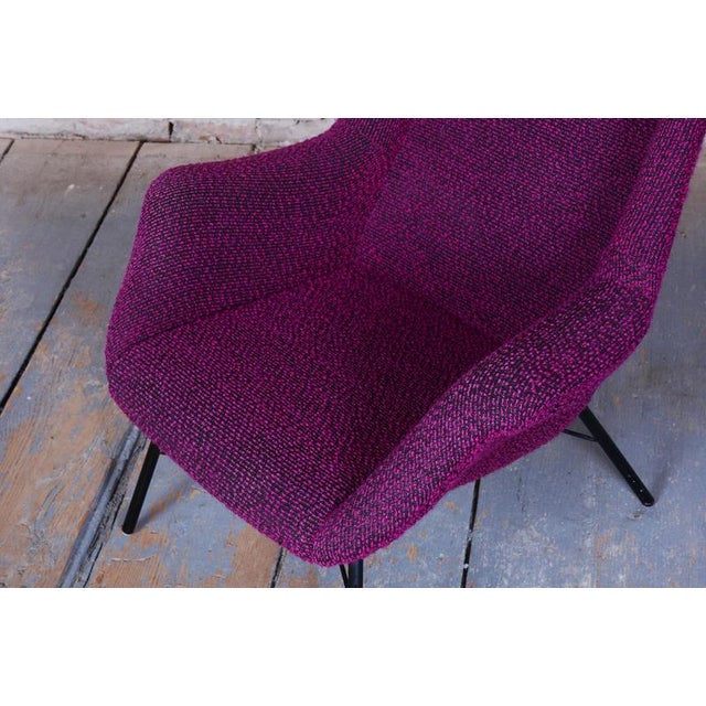 Mid-Century Wingchair in Plastic Fiber from Miroslav Navratil, Czech, 1950s For Sale - Image 10 of 12