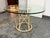 Traditional McGuire Furniture Round Rattan Glass Dining Table, Vintage For Sale - Image 3 of 12