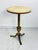 Italian brass coffee table with marble top, 1950s Good condition, as shown in the photographs. Height 64 cm, diameter 40 cm.