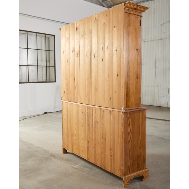 Country English Georgian Style Pine Astral Glazed Bookcase For Sale - Image 18 of 18