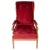 Red Velvet and Mahogany Armchair by Frits Henningsen For Sale - Image 10 of 10