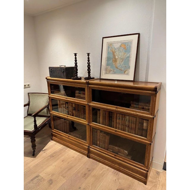 Tan Vintage Bookcase from Globe Wernicke, Set of 6 For Sale - Image 8 of 8