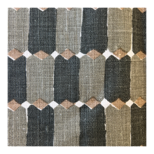 McLaurin & Piercy Oxford in Olive Green Heavyweight Linen Fabric Remnant- 3/4 Yard