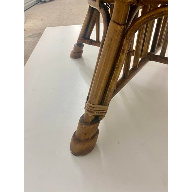 Camel 90s Bamboo Arm Chairs Attributed to Ralph Lauren Only One . For Sale - Image 8 of 12