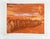Mid 20th Century Modernist Orange Procession Serigraph For Sale - Image 4 of 4