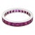 18k Gold Invisible-Set Ruby Eternity Ring 2.50 CTS - Vintage, Size 6 For Sale