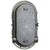 Vintage German Industrial Gray and Clear Glass Wall Sconce For Sale - Image 4 of 5