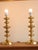 Made in sweden pair of swedish brass bobbin table lamp ia, type 1705. two exquisite polished brass table lamps featuring a...