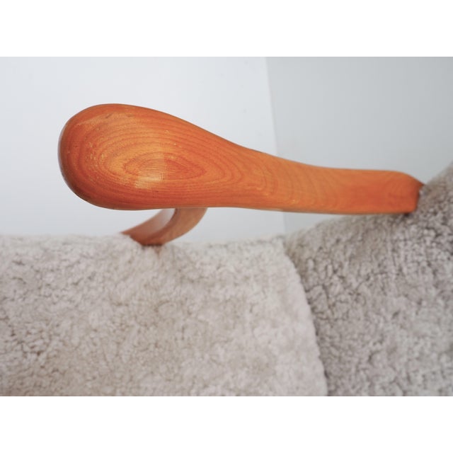 Set of Swedish Modern Sheepskin Lounge Chairs, 1940s For Sale - Image 15 of 18