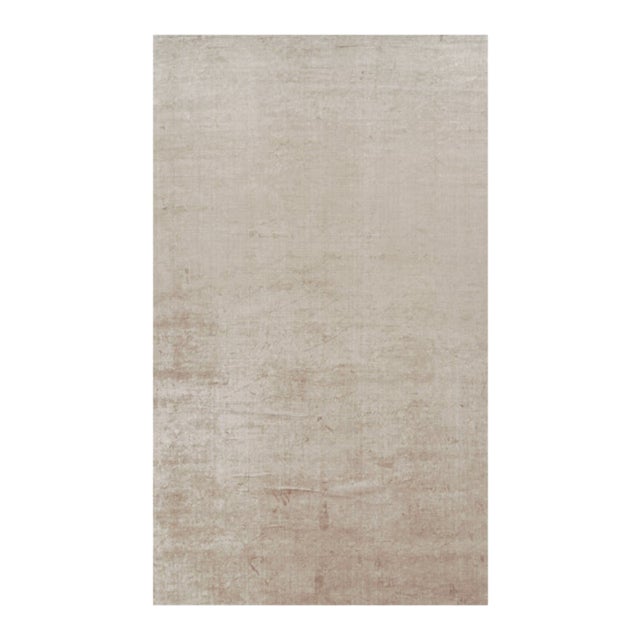 Rug & Kilim’s Oversized Contemporary Textural Solid Rug in Beige Tones - 10x17 For Sale