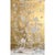 Chinoiserie Chinoiserie Peony Mural Hand Painted Wallpaper on Gold Metallic - 6 Panels For Sale - Image 3 of 6