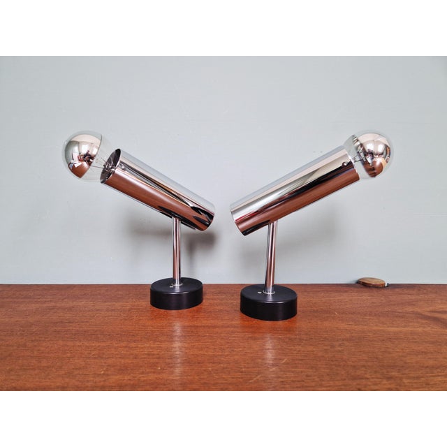 Tubular Chromed Metal Articulated Wall Lights by Staff Leuchten, Germany, 1970, Set of 2 For Sale - Image 18 of 18