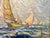 Textile Reynolds Beal, Impressionist Oil Painting, Uss Utah Rockport Mass, American 1928 For Sale - Image 7 of 12