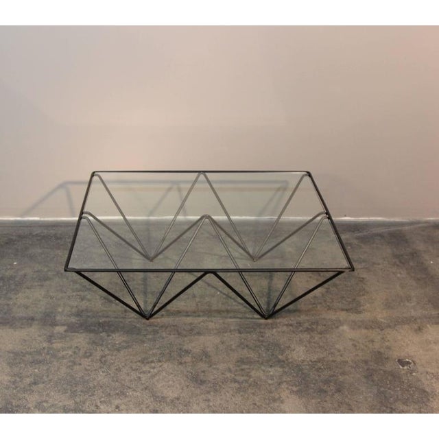 Geometric Brass & Glass Coffee Table Chairish