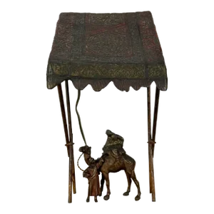 Austrian Cold Painted Bronze Lamp